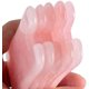 thumbnail image 2 of Gua Sha Piedra natural Cuarzo rosa Jade Herramientas de masaje facial Guasha Raspado Cuello Cabeza trasera Masaje corporal Relajación, Sector Mix 3pcs guasha Jormftte HMHZ908-2, 2 of 7