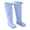 Light Blue, variant on Krdevn Kids Knee High Rain Boots Waterproof Rubber Pull On Outdoor Boots for Play,9-9.5 Years