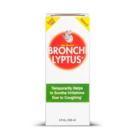 Bronchi-Lyptus Natural Cough Syrup 8 oz (Best Cough Syrup For Diabetics)