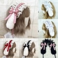 thumbnail image 1 of Ruffles Lace Headband Mesh Lace Ribbon Bowknot Headbands Lolita Rabbit Ears Hairband Anime Cosplay Hair Ornaments, 1 of 3