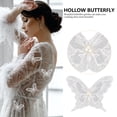 thumbnail image 2 of 10pcs encaje apliques bordados mariposas forma decoraciones de vestido de novia, 2 of 6