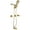 Brushed Gold, variant on ANGELES HOME Bathtub Shower Faucet Set with Tub Spout, 2-in-1 Dual Shower Head System with Handheld Spray Combo, 5-Mode, Valve Trim Kit, Brushed Gold