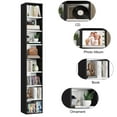 thumbnail image 4 of Homfa 8-Tier Wood Bookcase, 71'' Tall Storage Cube Organizer with Adjustable Shelves, Black White, 4 of 7