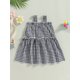 thumbnail image 2 of Bebé Niñas Plaid Vestido de Verano Princesa sin mangas A-line Vestido de fiesta para niños pequeños desgaste al aire libre Nituyy Disponible en negro y rosa, vestido casual de verano para bebé niña., 2 of 5