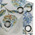 thumbnail image 4 of Ambesonne Floral Grommet Curtain, Hydrangea Flowers Summer Art, 50"x96", Lavender and Sky Blue, 4 of 5