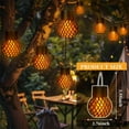 thumbnail image 5 of Rvasteizo Solar Lights Outdoor for Garden, 4PC Small Hanging Ball Flame Light Hollow Hanging Lights Tree Branch Ambiance Led Lights Patio Garden Hanging Lights, 5 of 5