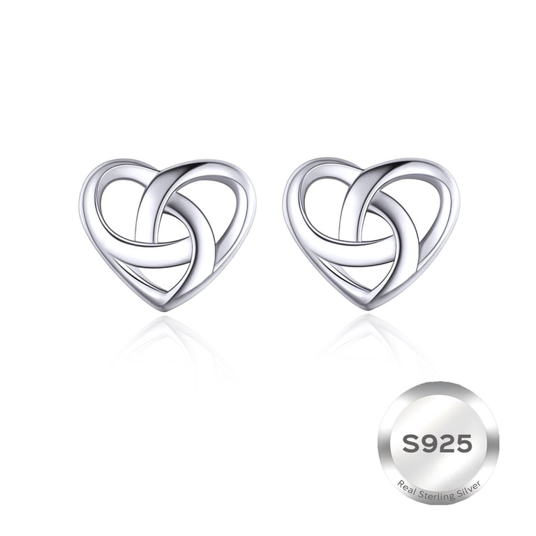 ChicSilver Celtic Knot Sterling Silver Stud Earrings photo 1