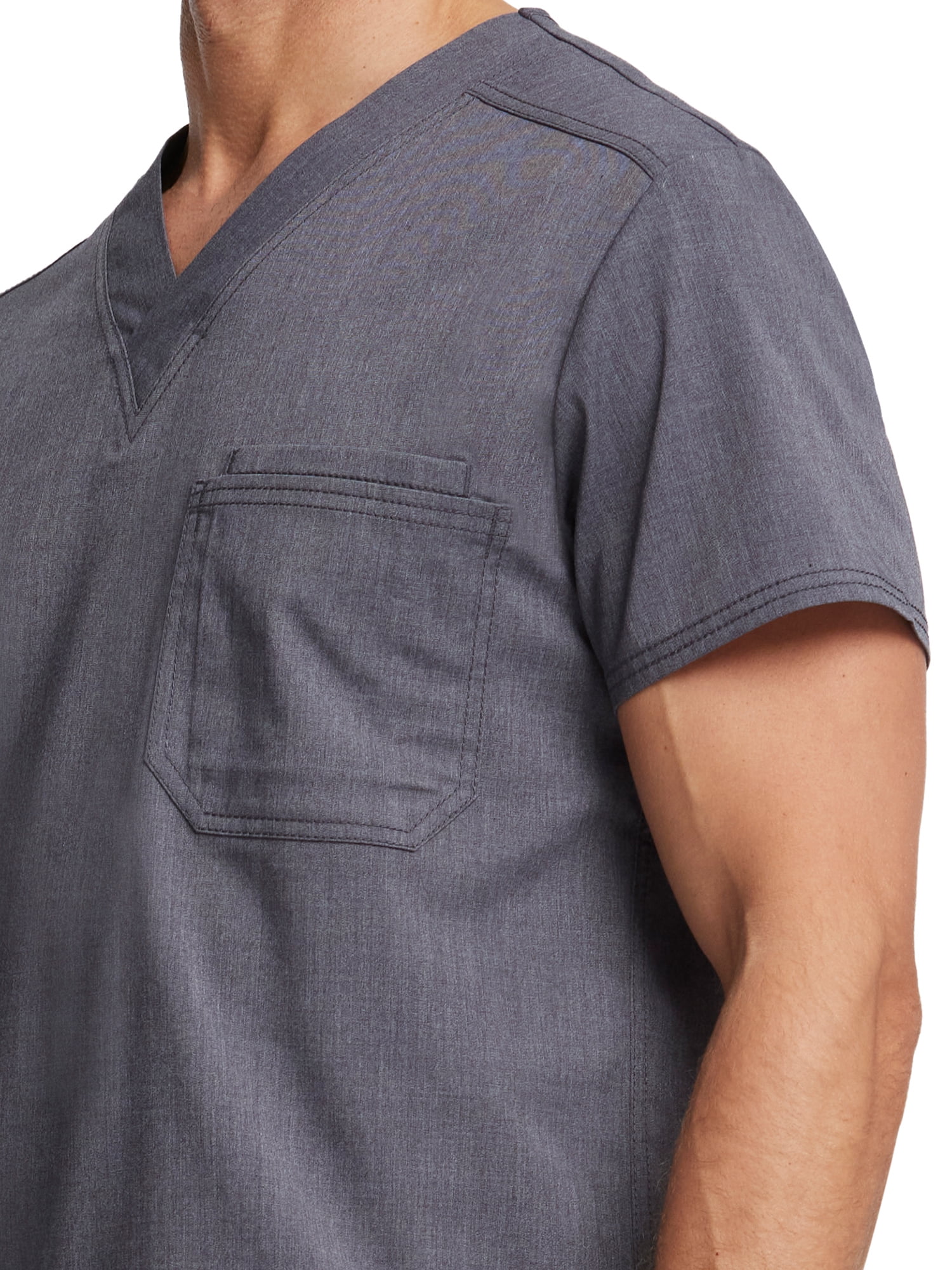 Scrubstar Men's Ultimate Stretch Antimicrobial Fabric Technology V-Neck Tuck In Scrub Top WD854A