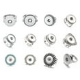 thumbnail image 3 of HOOUN DIY Chunk Charm Silver Drill Snap Ring For 12 18mm Snap Button Jewelry Gift-#01(12mm), 3 of 5