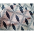 thumbnail image 4 of oneOone Tissu Tabby en Soie Imprimé Ikat Diamant 1 Yard 42 Pouces de Large, 4 of 4