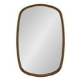 thumbnail image 6 of Kate and Laurel Prema Soft Round Rectangle Modern Wall Mirror, Walnut Brown, 20 x 30, Framed Round Rectangular Mango Wood Mirror for Minimal Home Decor, 6 of 9
