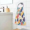 thumbnail image 3 of Yayeee 100% Cotton Hand Towels for Bathroom 16" x 28" Soft Absorbent Kitchen Towel, Colorful Clover Pattern, 3 of 7