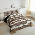 thumbnail image 3 of Castle Fairy Bohemian Aztec Twin Comforter Sets for Teens,Western Cow Print Bedding Set, 3 of 8