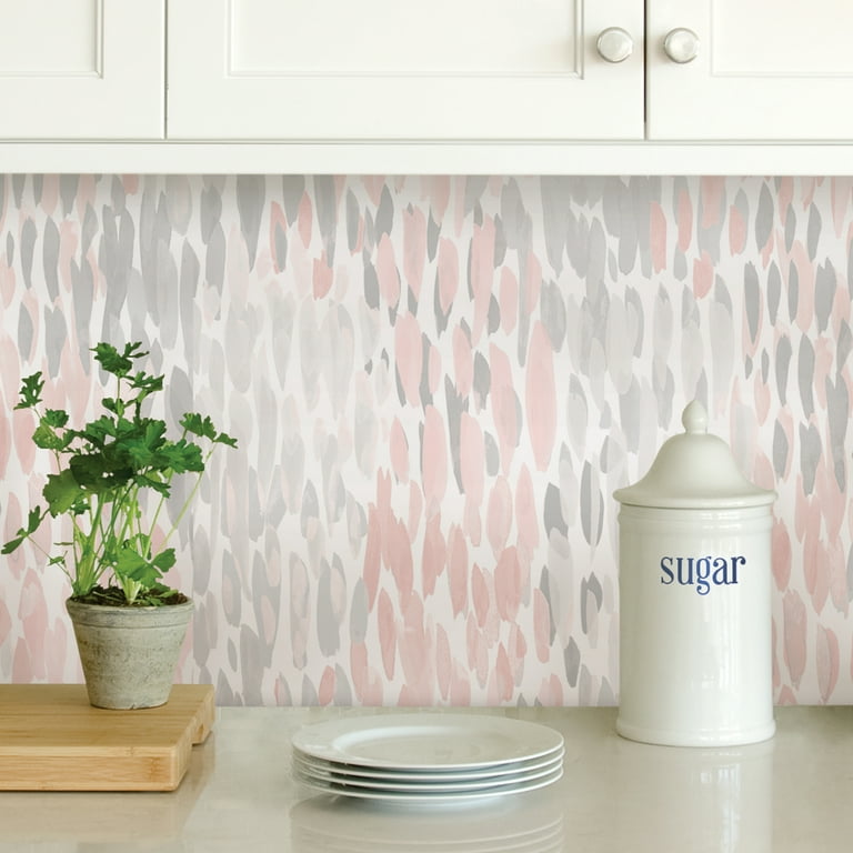 This Peel-and-Stick Wallpaper Moment Only Took Four Hours to