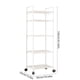 thumbnail image 3 of Carro de almacenaje para cocina con estantes de múltiples capas, plástico impermeable, ruedas giratorias 360°, para baño, despensa, lavandería y oficina, blanco o negro., 3 of 6