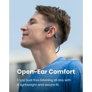 Shokz OpenMove Bone Conduction Bluetooth Headphones for Sports with Cooling Wristband,Blue