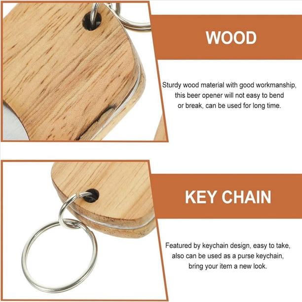 Paquete de 36 Abridores de de Madera, Llaveros de Madera, Abridores en , Llaveros con Grabado Madera, Etiqueta para Llaves para Hogar, Cocina, Fiesta