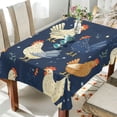 thumbnail image 4 of 54x72 Inch Tablecloth Polyester Square Tablecloth for Home Kitchen Dinner Decor Chickens and Hens, 4 of 9