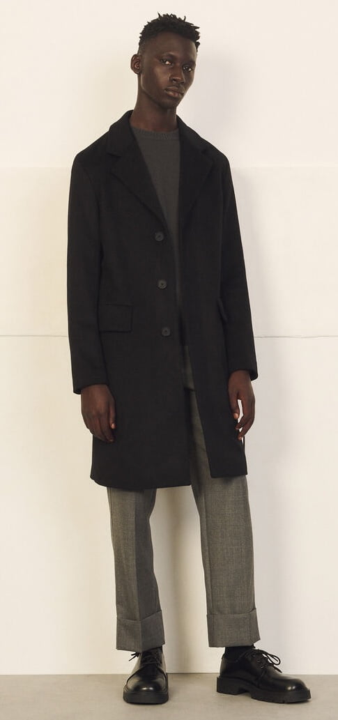 Laine pour hommes et cachemire Sandro BLACK, US Togo Ubuy