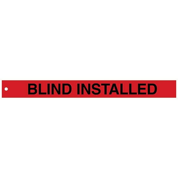 Brady Isolation Blind Tags,2in.Hx20in.W,PK25 132453