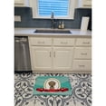 thumbnail image 3 of Wirehaired Dachshund Merry Christmas Machine Washable Memory Foam Mat, 3 of 4