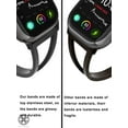 thumbnail image 4 of Luxtrada Adjustable Bands Compatible for Apple Watch Band Series SE/8/7/6/5/4/3/2/1 Stainless Steel Replacement strap iWatch Bracelet with Pendant "38mm/40mm,Black", 4 of 7
