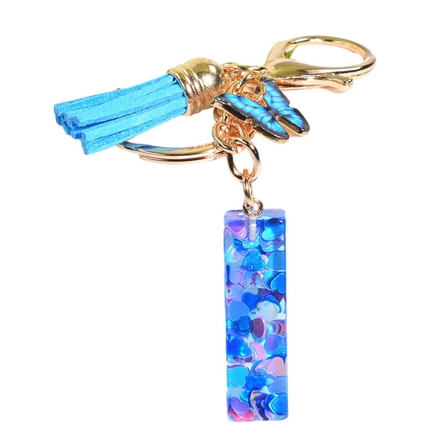 relayinert Round Edge Key Chains Smooth Line Long Service Life Apartment Keys Alphabet Key Chain Key Rings I