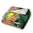 HeMan Blanket Throw Blankets Ultra Soft Flannel Lightweight Throws for