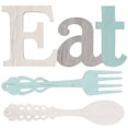 thumbnail image 1 of 3pcs Kitchen Decor Kitchen Signs Rustic Eat Sign Spoon and Fork Wall Decors, 1 of 8