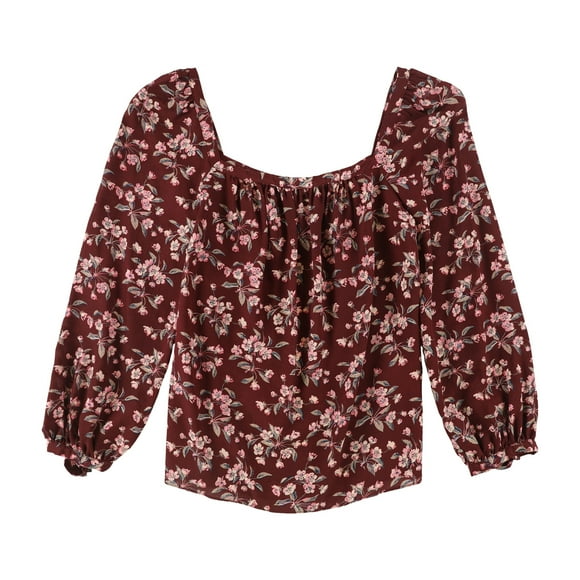 Rebecca Taylor Tilda Pullover Blusa para Mujer, Rojo, XS