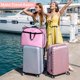 thumbnail image 4 of Bolsa de ropa MISSLO 43 de tela Oxford impermeable rosa para mujer, 4 of 7