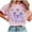 Pink-Halloween Shirts, variant on Jsaierl Halloween Shirts for Women Plus Size Pumpkin Ghost Graphic Tees Classic Round Neck T-shirt Short Sleeve Tunic Blouse Tops Halloween Gifts