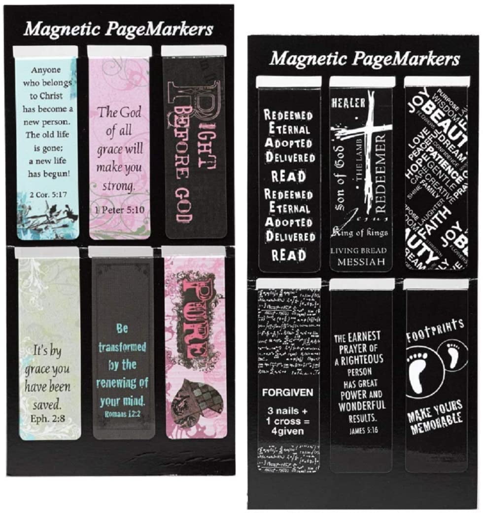 Download 12 Inspirational Magnetic Bookmarks Bundle For Bible Book Planner And Journal Walmart Com Walmart Com