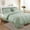 Green, variant on White Comforter Set Twin, 2Pcs Comforters Queen Size Ruffle Farmhouse Bedding Sets Queen with Comforter, Lightweight Soft Shabby Chic Bedding Comforter Set for All Season