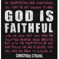 thumbnail image 2 of God Is Faithful Religious Faith Womens Slim Fit Graphic Tee Brisco Brands S, 2 of 5