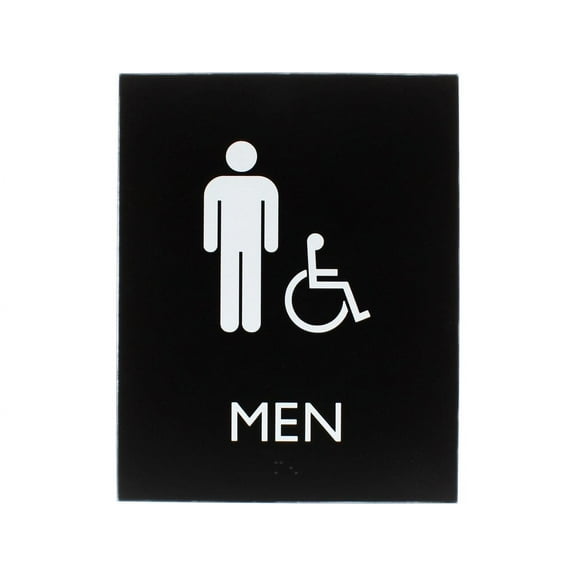 Lorell Sign, Men, 6-4/10"Wx8-1/2"Lx4/5"H, Black (LLR02668)