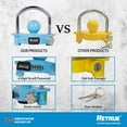 thumbnail image 4 of RETRUE Universal Coupler Lock Trailer Locks Ball Hitch Trailer Hitch Lock Adjustable Security Heavy-Duty Steel fits 1-7/8 Inch, 2 Inch, 2-5/16 Inch Couplers, Blue, Combination Lock,No Key Needed, 4 of 5