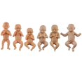 thumbnail image 1 of Baby Doll Figurine Mini Resin Figurines Decoration Realistic Style Hand-Carved Art 6Pcs, 1 of 3