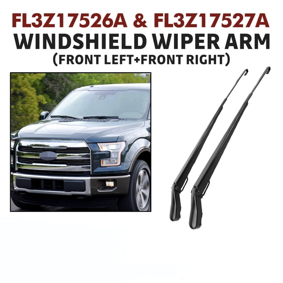 1 Pair Front Windshield Wiper Arm Compatible With 2015-2021 FORD F-150,2017-2022 FORD F-250 F-350 F-450 F-550 SUPER DUTY
