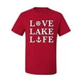 thumbnail image 2 of Wild Bobby, Anchor Wheels Love Lake Life, Men Graphic Tee, Red, Large, 2 of 4