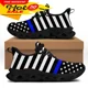 thumbnail image 1 of Zapatillas deportivas con diseño de bandera estadounidense para mujer, unisex, con cordones, estilo patriótico estadounidense, para primavera, viajes, senderismo, planas de uso diario., 1 of 6