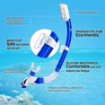 thumbnail image 4 of Snorkel Set Wide-View Adult Snorkeling Gear  Professional Snorkel Goggles -Fog Diving Mask  -Leak Swim Goggles and Dry Top Snorkel for Diving  Snorkeling  Swimming, 4 of 7