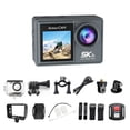 thumbnail image 2 of WiFi Anti-Shake Action Camera 5K 30FPS Dual Screen 170 Wide Angle 30M Waterproof Sport Camera with Remote Control, 2 of 5