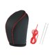 thumbnail image 1 of Cubierta de perilla de cambio de marchas negra y roja, botas de transmisión automática, palanca de cambios, funda de piel sintética para Nissan Altima 13-18, 1 of 1