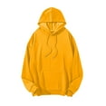 thumbnail image 2 of KeShDi Mens Hoodies Men's Casual Hoodie Men's Hoodie Long Sleeved Yellow 5X, 2 of 8