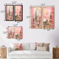 thumbnail image 4 of Designart "Vintage New York with Empire State Building VI" City New York Framed Wall Art Set Of 2 - Traditional Pink Gallery Wall Frame Set For Home Decor, 4 of 6