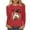 1Red, variant on Drses‌‌ ‌‌‌Women's Halloween Graphic Tee - Ghost & Pumpkin Print Comfort Crewneck Long Sleeve Casual Pullover‌ Shirt‌
