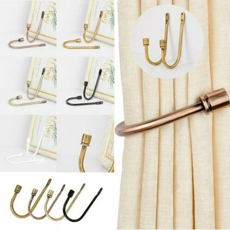 grey curtain tie back hooks