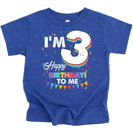 

Olive Loves Apple Third Birthday I m 3 Happy Birthday to Me T-Shirts for Girls and Boys Vintage Royal Shirt 3T