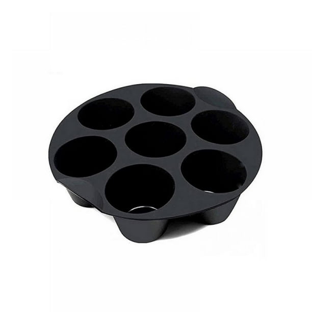 Silicone Muffin Pan Cupcake Cups,7 Cup Air Fryer Silicone Cupcake Mold